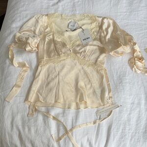 Reformation Dolly silk top